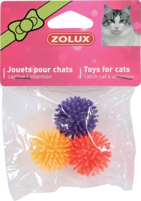 JOUET CHAT 3 BALLES ETOILE 4CM - 580123