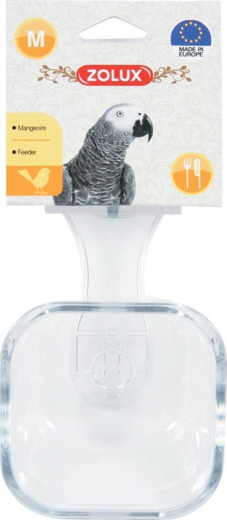 MANGEOIRE PERROQUET TRANSP M - 134351