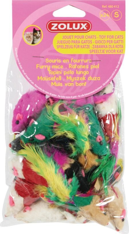 JOUET CHAT SOURIS FOUR PM X24 - 480412